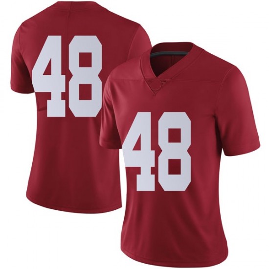 Alabama Crimson Tide Women's Phidarian Mathis #48 No Name Crimson NCAA Nike Authentic Stitched College Football Jersey BS16L82FI